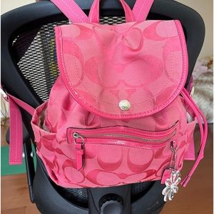 Coach signature back pack